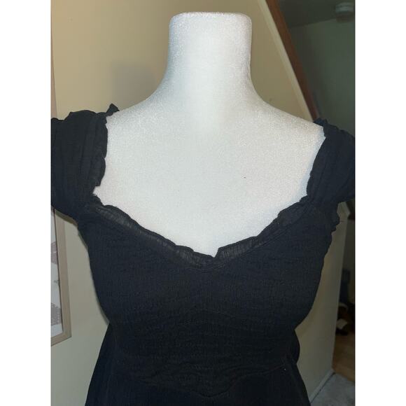 MAEVE 100% Cotton Black Lined Dress with pockets size 0 - Picture 7 of 11